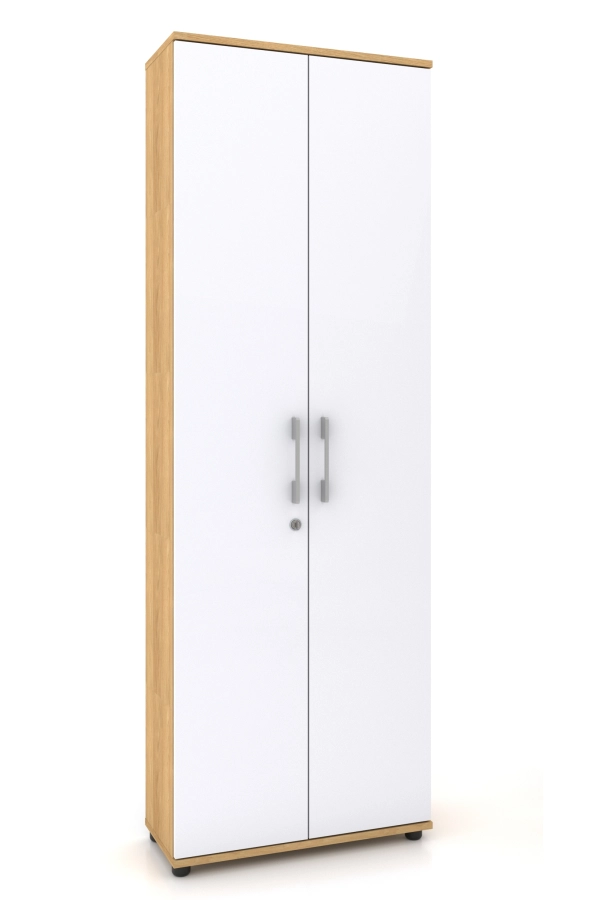 Szafa biurowa G 80 2d HIKORA Naturalna 80 cm zamykana na klucz